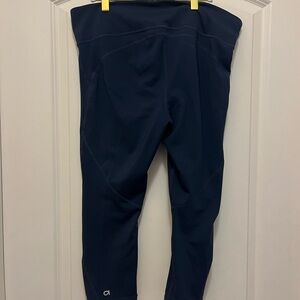 Gap XL cropped leggings in navy. Hidden adjustable drawstring waist.